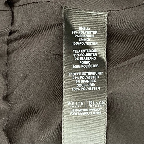 White House Black Market Soft Drape Black Washable Jacket - Picture 15 of 16